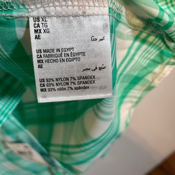 Club Room Men's Regular-Fit Plaid Shirt green XLarge - Picture 4 of 7